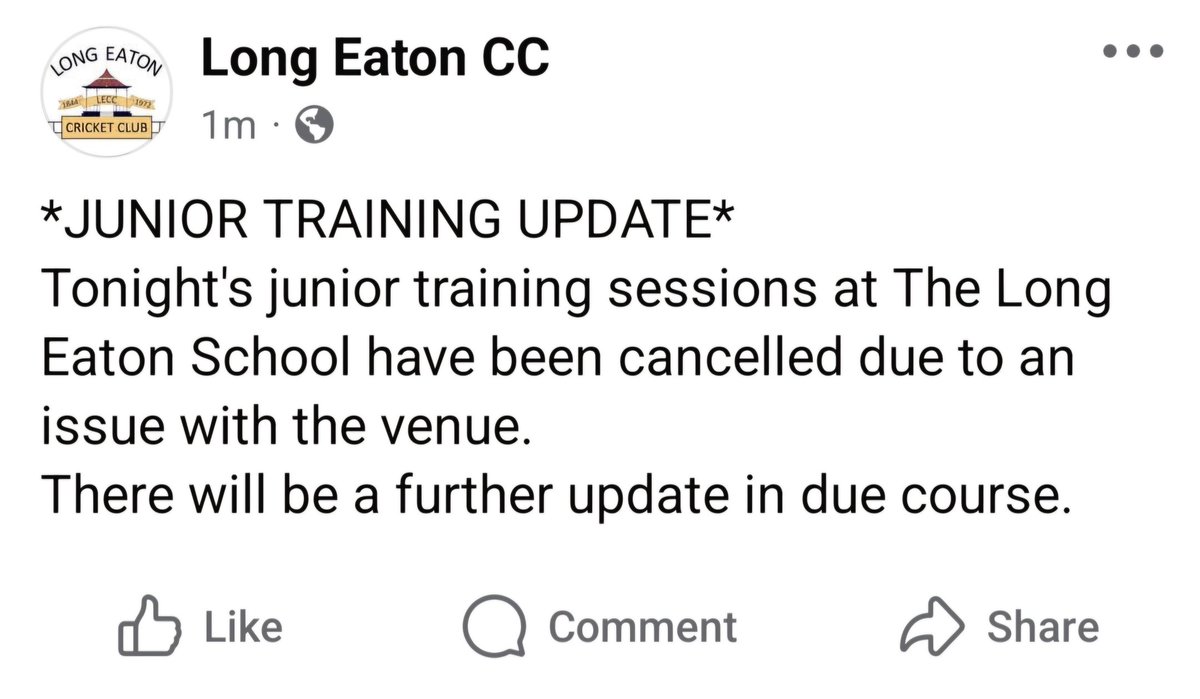 LongEatonCC (LECC) tweet media