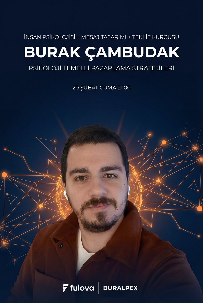 21.00’da yalnızca FULOVA da 

<a href="/cambudakburak/">Burak Çambudak</a>  sizlerle…

Link: meet.google.com/fqw-bdry-jjg