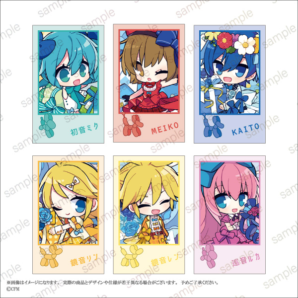 KAITO イラストカード 缶バッジ 姐川 R_りんご KAITO 20th Anniversary】ミニイラストカードセット（6枚1セット）由杞