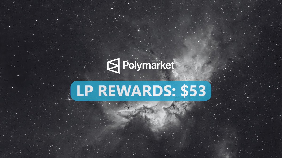 Polymarket rewards must go on

great week, I earned almost half my rewards

> finally in the top 10% on <a href="/PolyReward/">PolyRewards</a> 

now the goal is to chip away at that rank and aim for the top 5%

it's getting tougher but hitting $100 is the next step

note >most rewards are sitting in just a