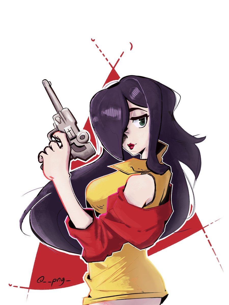 __png_'s tweet photo. A drawing I made for a Skullgirls event 
#fightgame #Skullgirls #CowboyBebop https://t.co/shRCKKywc9