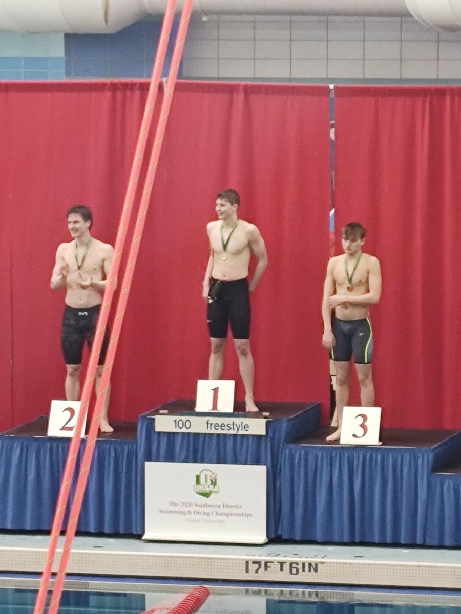 3 for 3! Quinn Heis collects 1st in 100 Free and his 33rd gold medal today!