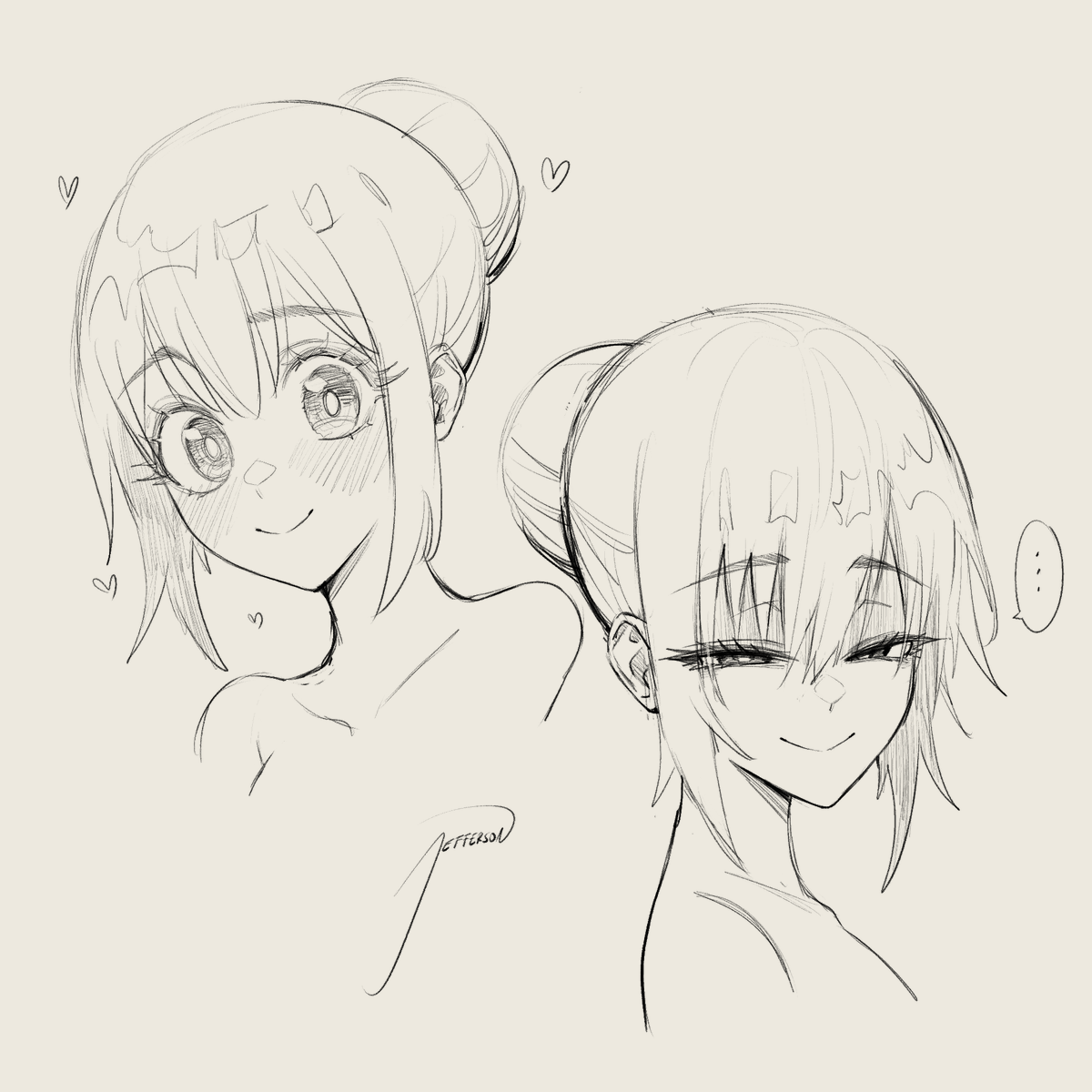 jeffraeson's tweet photo. warm up sketch~😇😈 https://t.co/L1Vo9DyRzy