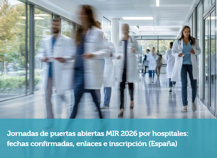 PROMIR_esp's tweet photo. Hemos reunido en un solo sitio las #puertasabiertas MIR 2026:
📅 Fechas confirmadas
🔗 Enlaces oficiales
📝 Inscripción directa
¿Ya estás mirando #hospitales para la elección de plaza? 👀
https://t.co/BLHRldcJCF
#MIR2026 #PostMIR #MIR #ExamenMIR #2MIR26 #medicoresidente #MIR26 https://t.co/F2SHXb0a7r
