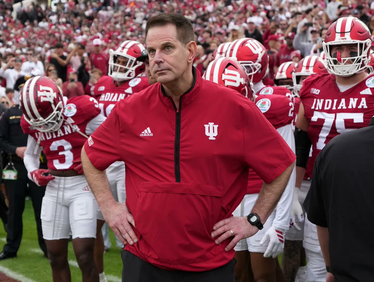 See, you THINK he's just putting his hands on his hips when he's ACTUALLY just holding up his pants with that wallet getting heavier and heavier.

Well earned, Coach.  Now go get another. #NeverDaunted #iufb