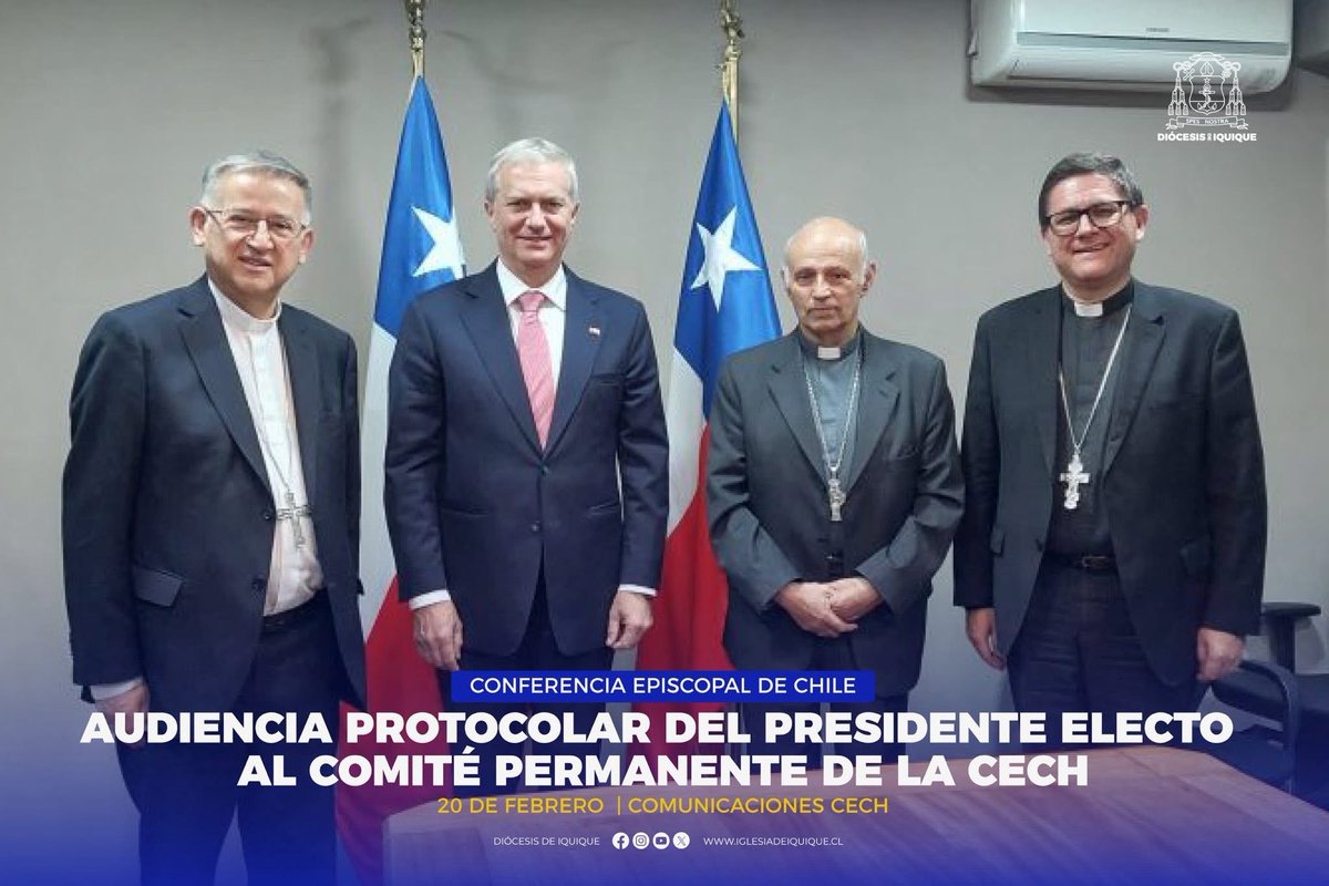 AUDIENCIA PROTOCOLAR DEL PRESIDENTE ELECTO AL COMITÉ PERMANENTE DE LA CECH

NOTA COMPLETA: iglesiadeiquique.cl/noticias/audie…