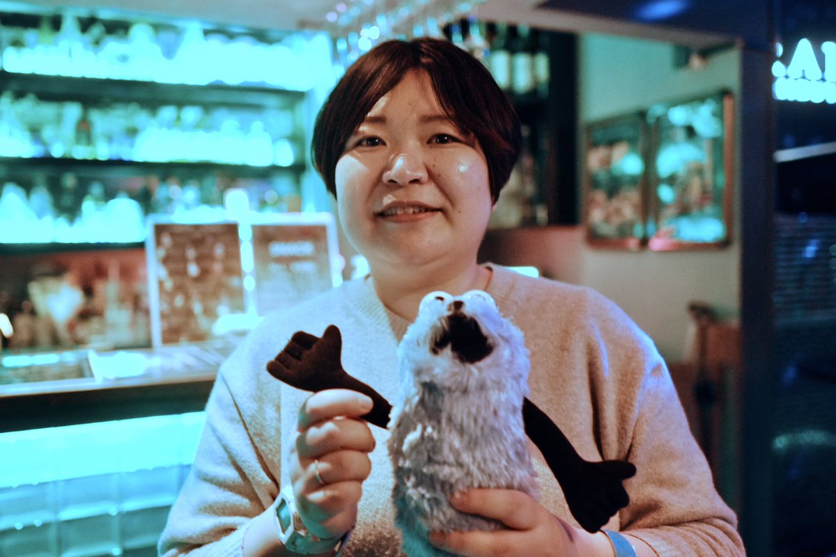 mirrorboyさんにスンスンとツーショットを撮ってもらいました！
ふわぁ〜〜〜