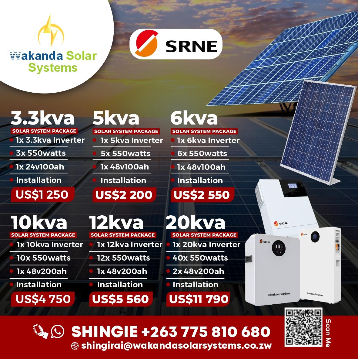 wakandasolar_'s tweet image. All pockets catered !!!
Solar up Zimbabwe 
Call us or App us for installations,  quotations and system  sizing 

0775810680
Email us shingirai@wakandasolarsystems.co.zw

#solarpower #solarsystem #Deye #srneinverter #sumry #polaris #wakandasolar #Zimbabwe