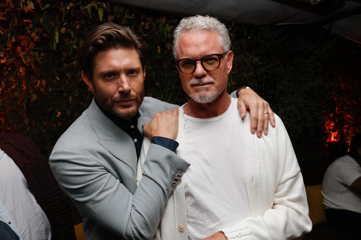 J_AcklesNews's tweet photo. Jensen Ackles on Instagram honoring Eric Dane:
"Rest in peace my brother. I'll see you down the road. 🙏🏼"
🔗 https://t.co/cV2yRHMeIO
__________

I'm sorry to hear about Eric's passing. My heart goes out to his family, especially his daughters. RIP🤍 https://t.co/DXK2O9JVq4