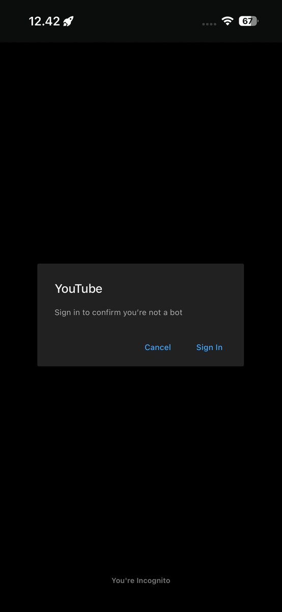busetdah gua pengen incognito tuh biar algoritma YouTube gua rapih, karena nontonin buat tugas dan bakal pasti ngerusak algoritma. lah masa begini dah? <a href="/YouTube/">YouTube</a>