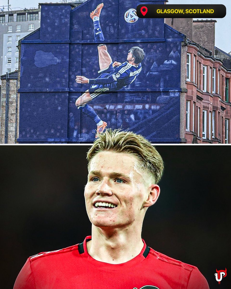 unitedpeoplestv's tweet photo. Scott Mctominay’s new mural in Glasgow is a beauty. 😍🏴󠁧󠁢󠁳󠁣󠁴󠁿 https://t.co/kC2wajaU3f