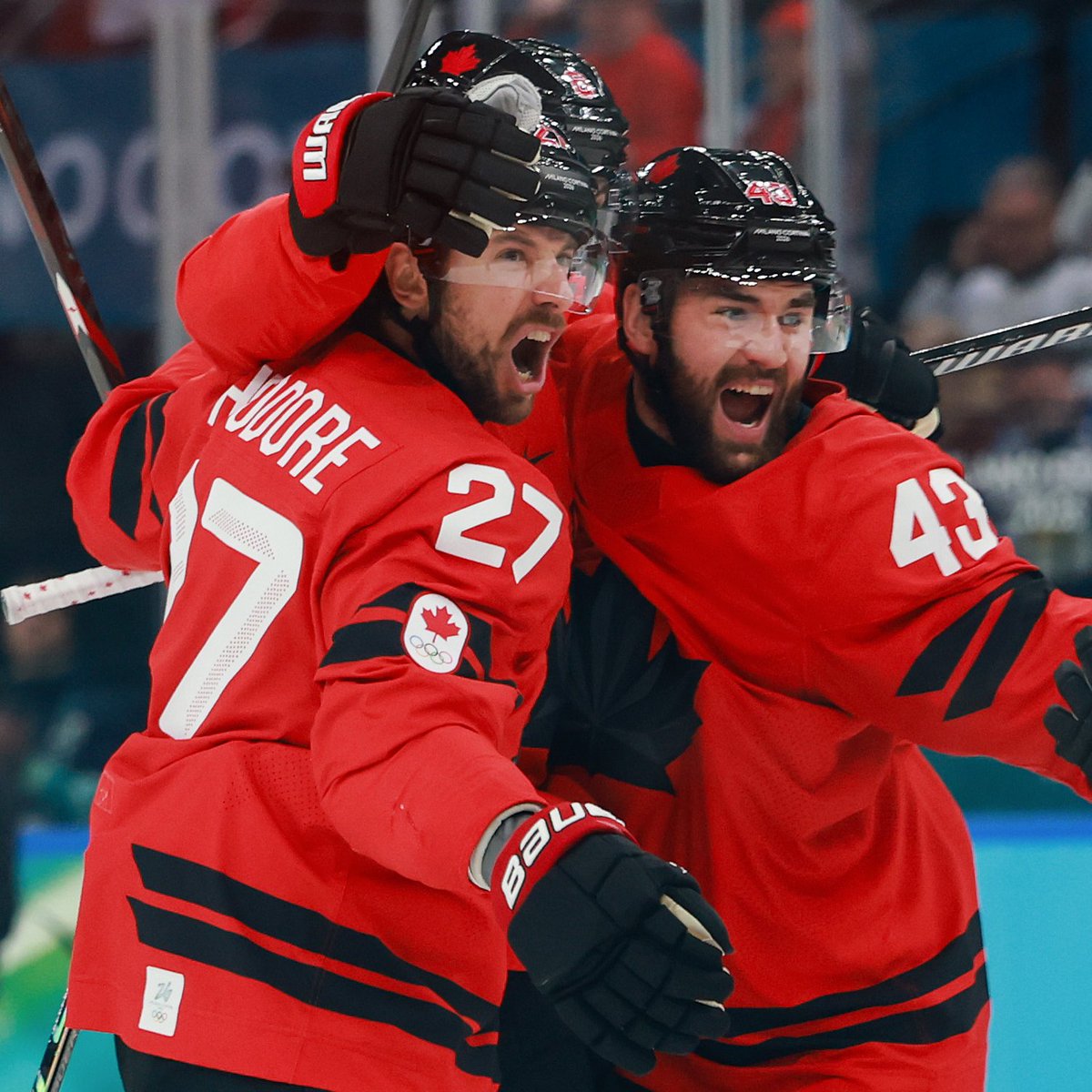 SHEA THEODORE COMES UP CLUTCH 😮‍💨

CANADA TIES THE GAME AT TWO 🍁 #MilanoCortina2026