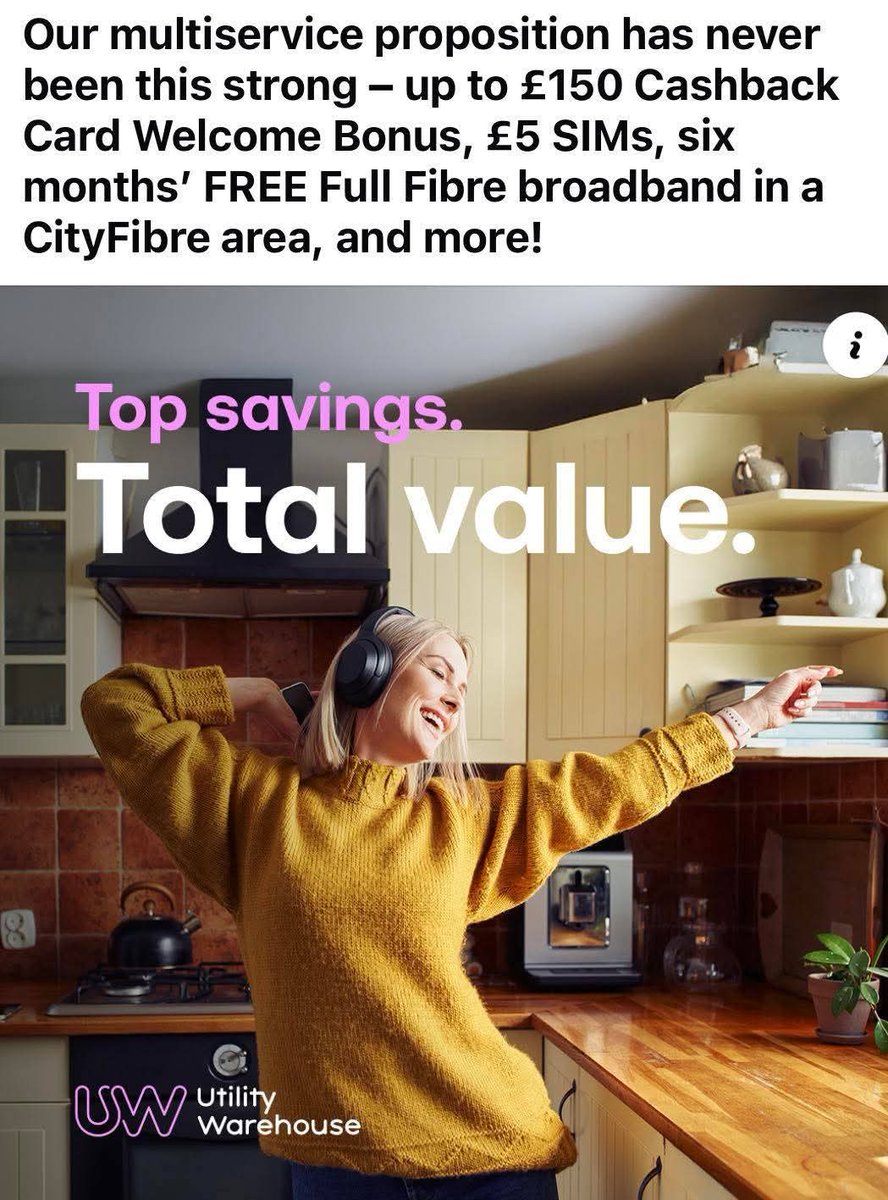 saintdusty's tweet image. Another amazing saving for a new customer 💜

Just saved Nadine (no, not that one!) over £1300 a year &amp;amp; upgraded her broadband and SIMs 🤯😚

On top of this she gets a welcome bonus of £150 &amp;amp; a £50 referral bonus! 
Yes £200 of FREE money on top of her savings 💜

07799 268213📱