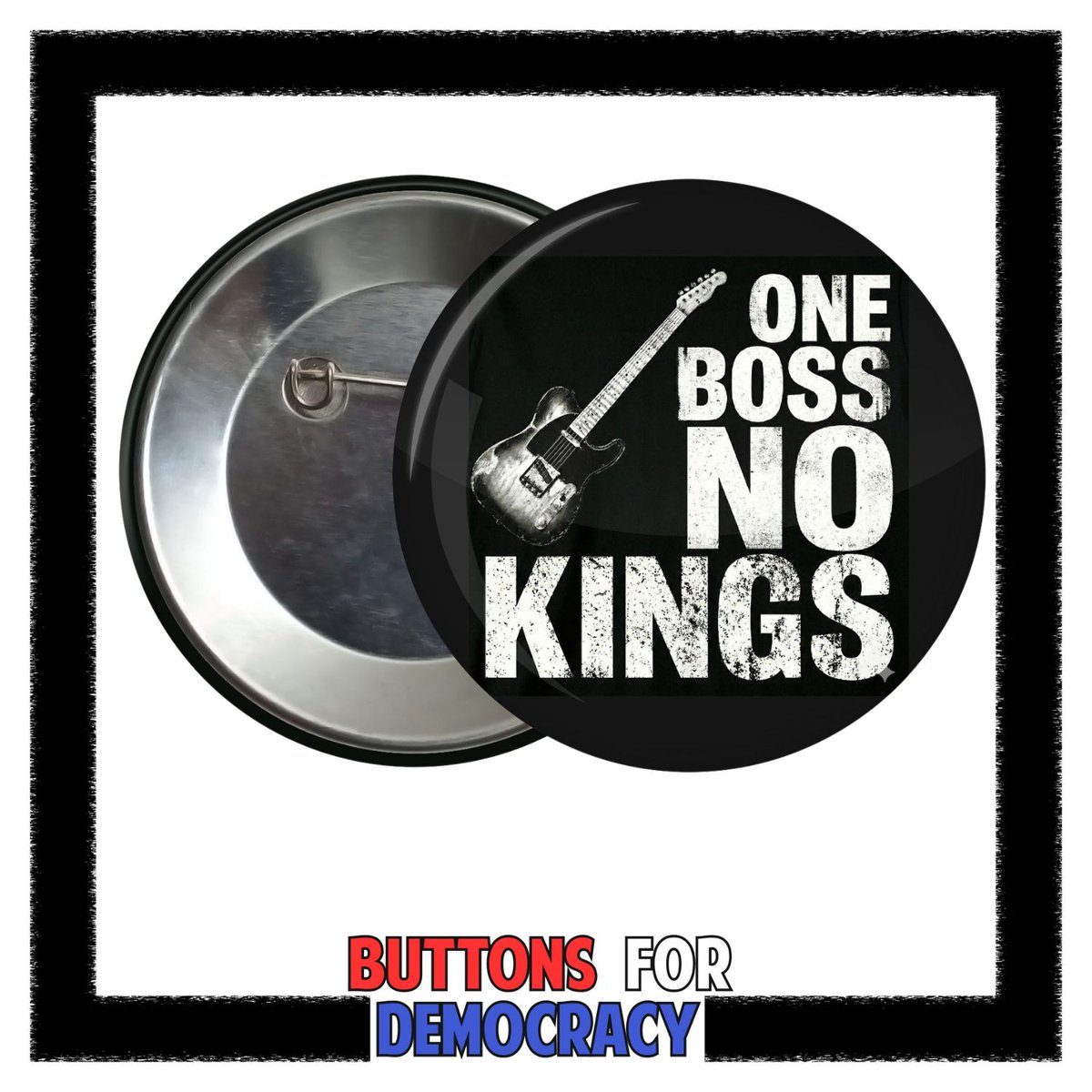 Grew up on Springsteen? 
You already know which side you’re on.  

Hard work
Human dignity
Taking care of our own
No Kings, ever

Wear that belief. Buttons inspired by the spirit of hope, faith, &amp; freedom. 

buttonsfordemocracy.etsy.com
Who Knows? You Might Just Start a Revolution.