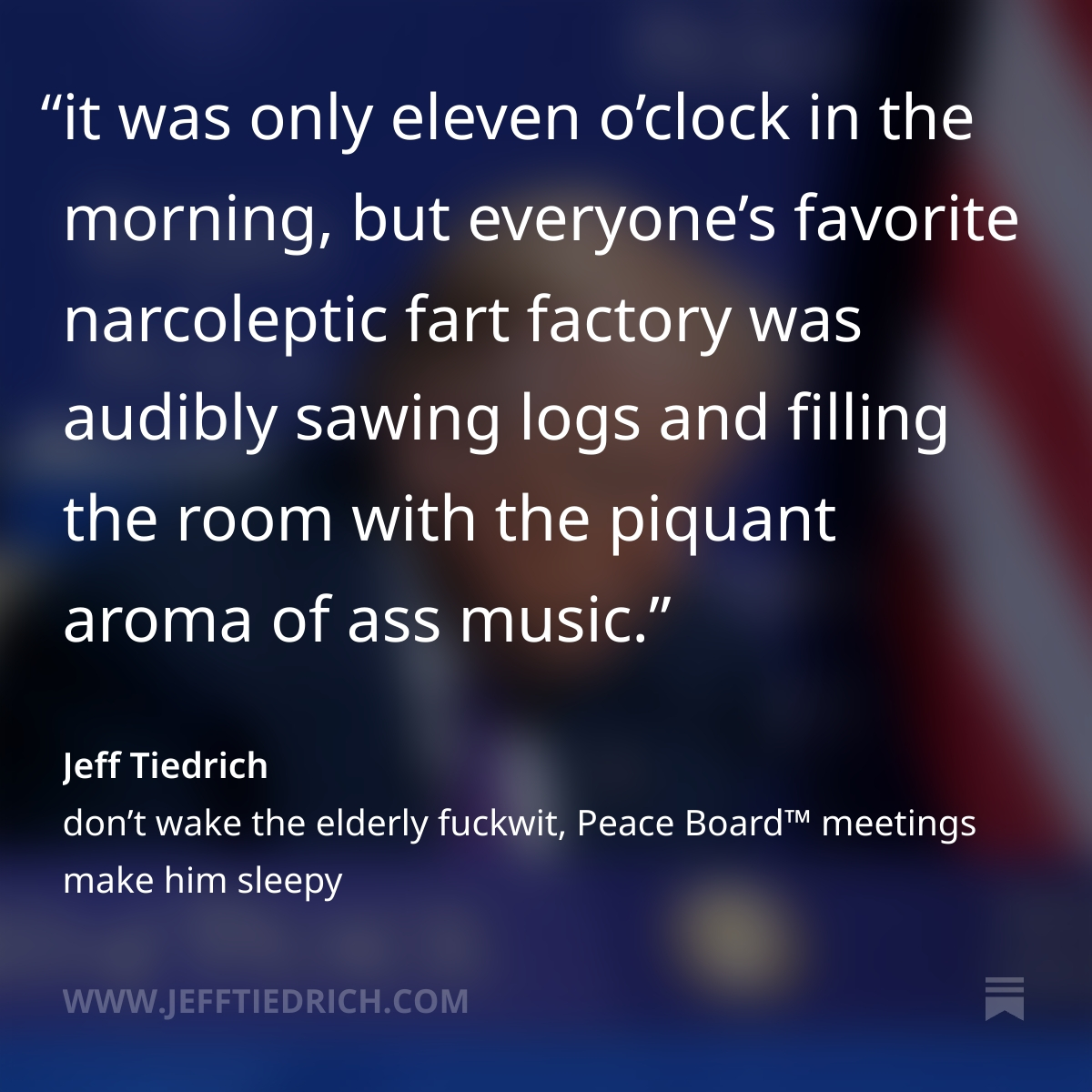 SLEEPY DEMENTED DONNY FELL ASLEEP RIGHT IN THE MIDDLE OF A MEETING OF HIS OWN CORRUPT BOARD OF PEACE. WHO THE FUCK DOES THAT? THANK YOU FOR YOUR ATTENTION TO TODAY'S POST IN WHICH I MOCK THAT SHIT MERCILESSLY. LINK IS HERE: bit.ly/4kOjvtl