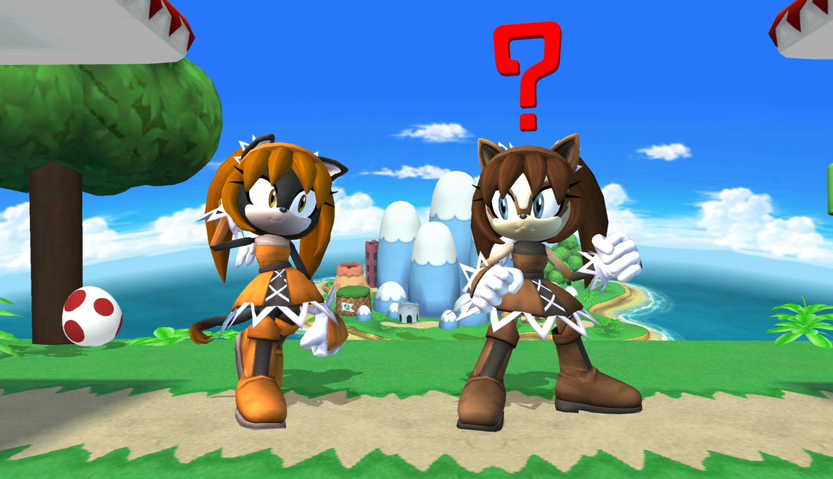 Yahtzeh's tweet photo. Recolors for the DEFAULT costume~!
Again, there are going to be more actual alts, one of which I'll reveal on the 9th!

... I wonder if there's a reason for that date? 🤔

#Sonicthefighters #Honeythecat #ProjectPlus https://t.co/NfwCM1tBeJ
