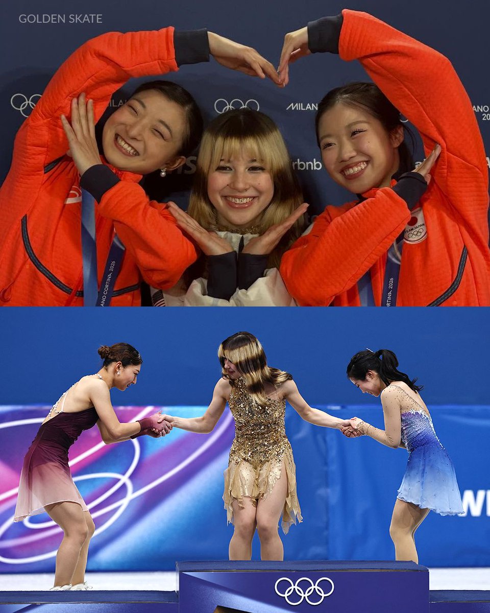 OLIMPISMO EN SU ESTADO MÁS PURO ✨❄️

Alysa Liu, Kaori Sakamoto y Ami Nakai firmaron actuaciones de oro… y luego nos regalaron algo aún más grande: unión, respeto y admiración en el podio.

De eso trata el patinaje artístico. De eso tratan los Juegos Olímpicos 🫂🥇