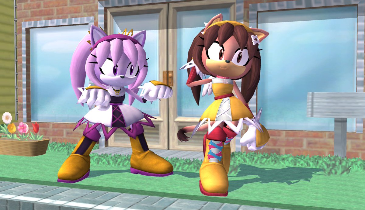 Yahtzeh's tweet photo. Recolors for the DEFAULT costume~!
Again, there are going to be more actual alts, one of which I'll reveal on the 9th!

... I wonder if there's a reason for that date? 🤔

#Sonicthefighters #Honeythecat #ProjectPlus https://t.co/NfwCM1tBeJ