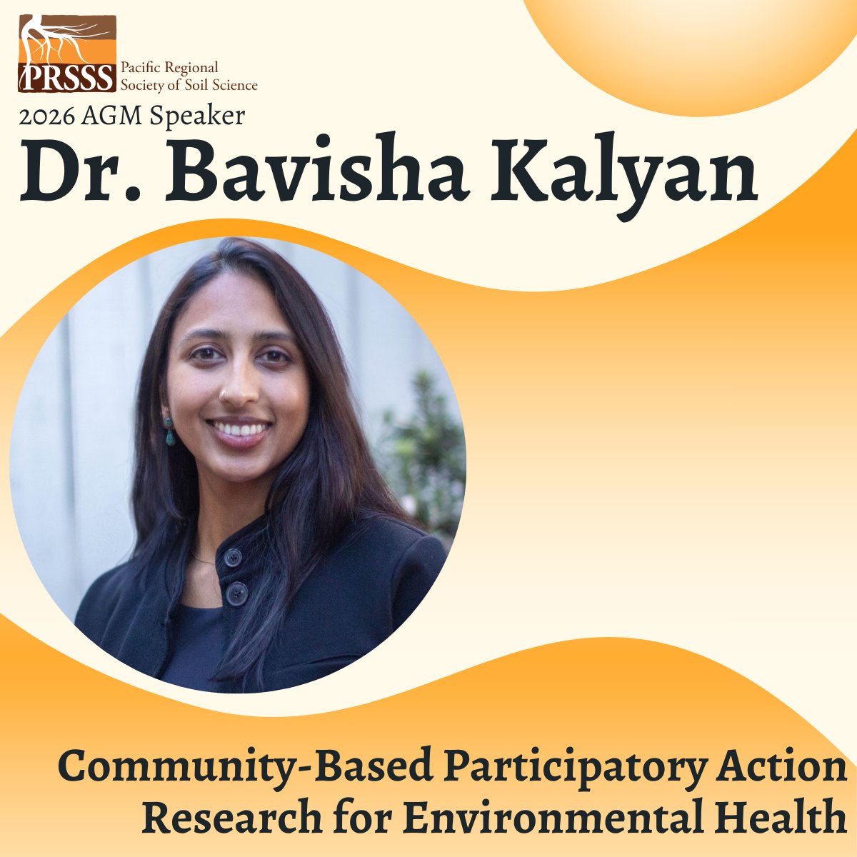 thePRSSS's tweet photo. Please welcome our next speaker for the 2026 AGM, Dr. Bavisha Kalyan! She will be presenting on her work in environmental health through community science. 

Head to the link in our bio to register for the AGM and Spring Workshop to see these amazing speakers! https://t.co/oKzjUr8GBQ