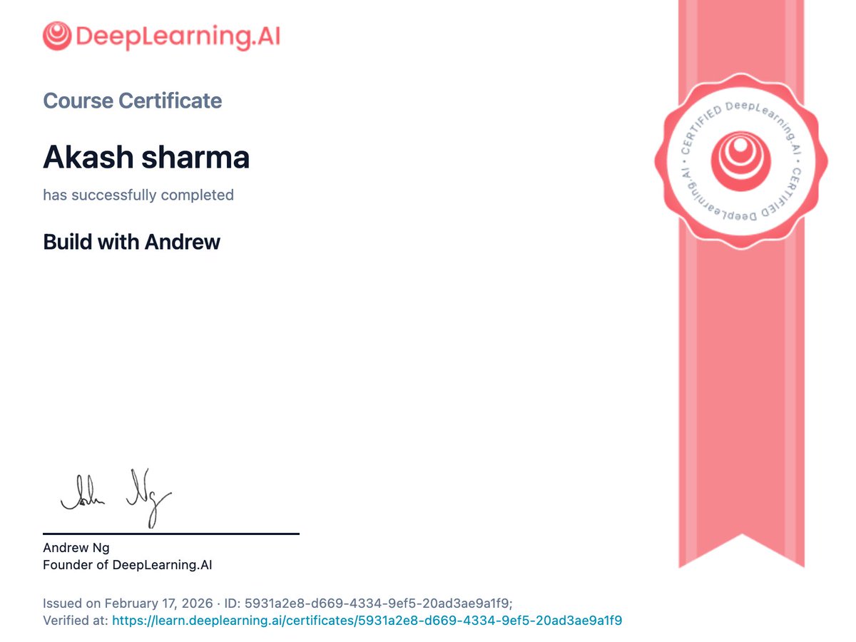 Funny how it works.

You post something.
It doesn’t go viral.
But it still changes something.

Got my certificate . Grateful.