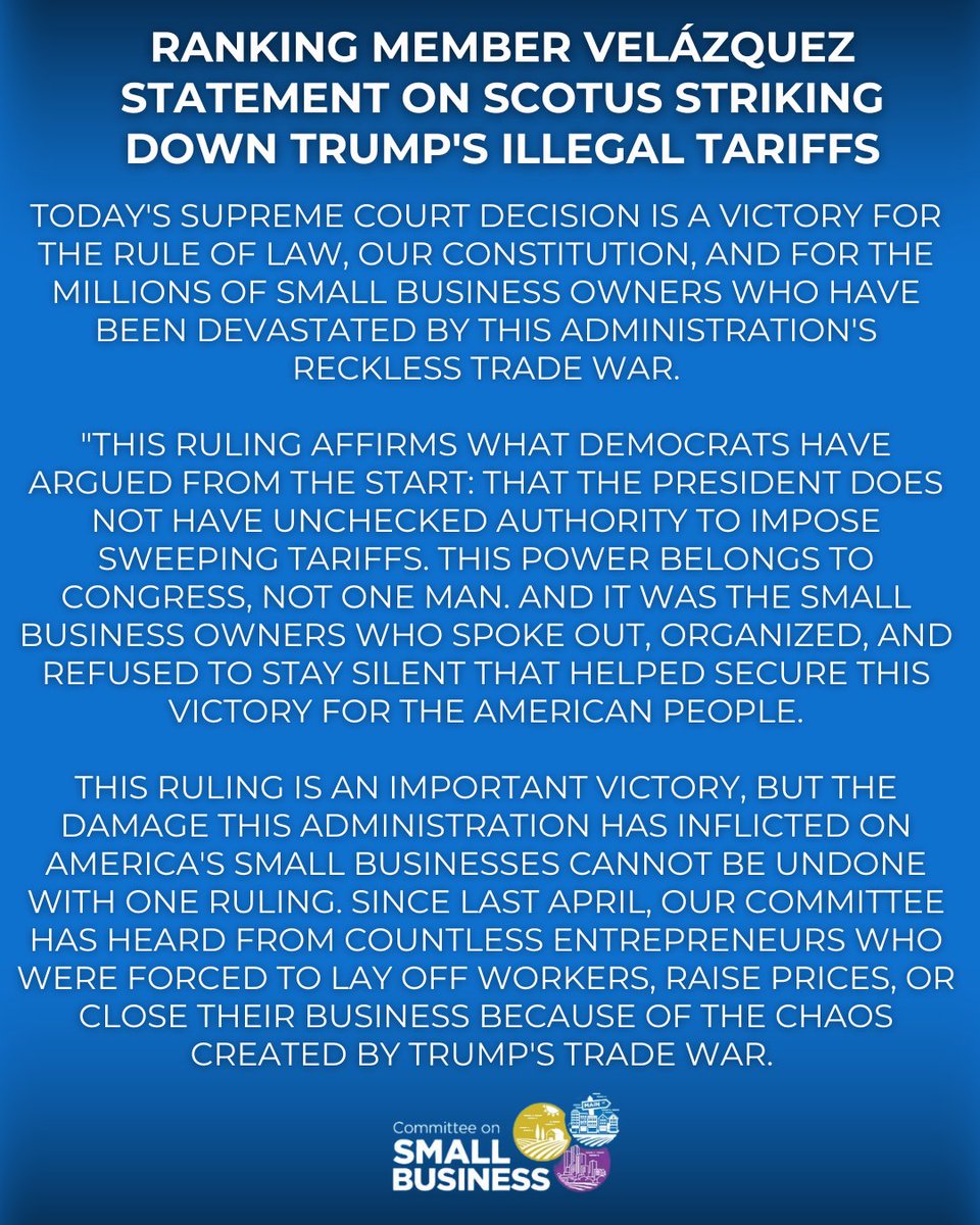 House Committee on Small Business Democrats tweet media