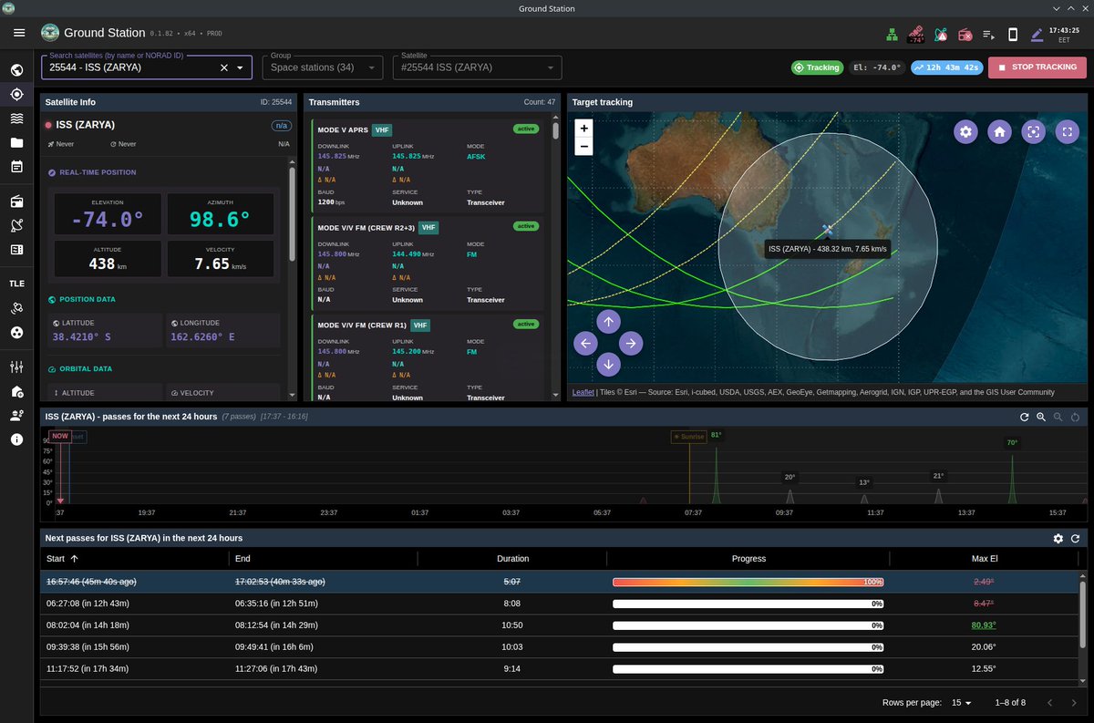 giammaiot2's tweet image. ground-station by sgoudelis

github.com/sgoudelis/grou…

Ground Station is all-in-one satellite monitoring suite. 

#SoftwareDefinedRadio #SDR
#Satellite #Ham #HamRadio
#Rotor #Rotator #Antenna