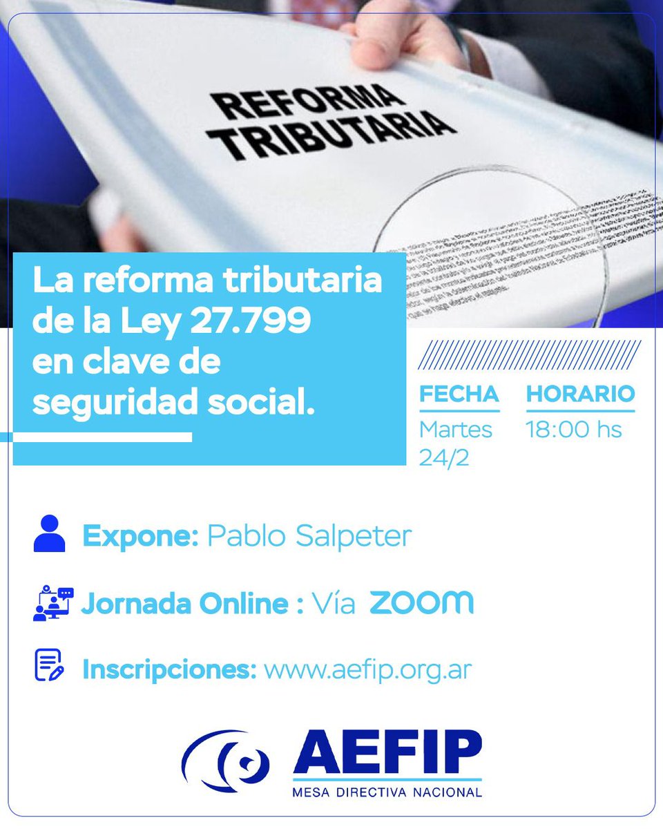 En febrero seguimos acercándote Capacitación gratuita si sos afiliado o afiliada a AEFIP.

Inscripción en AEFIP.org.ar