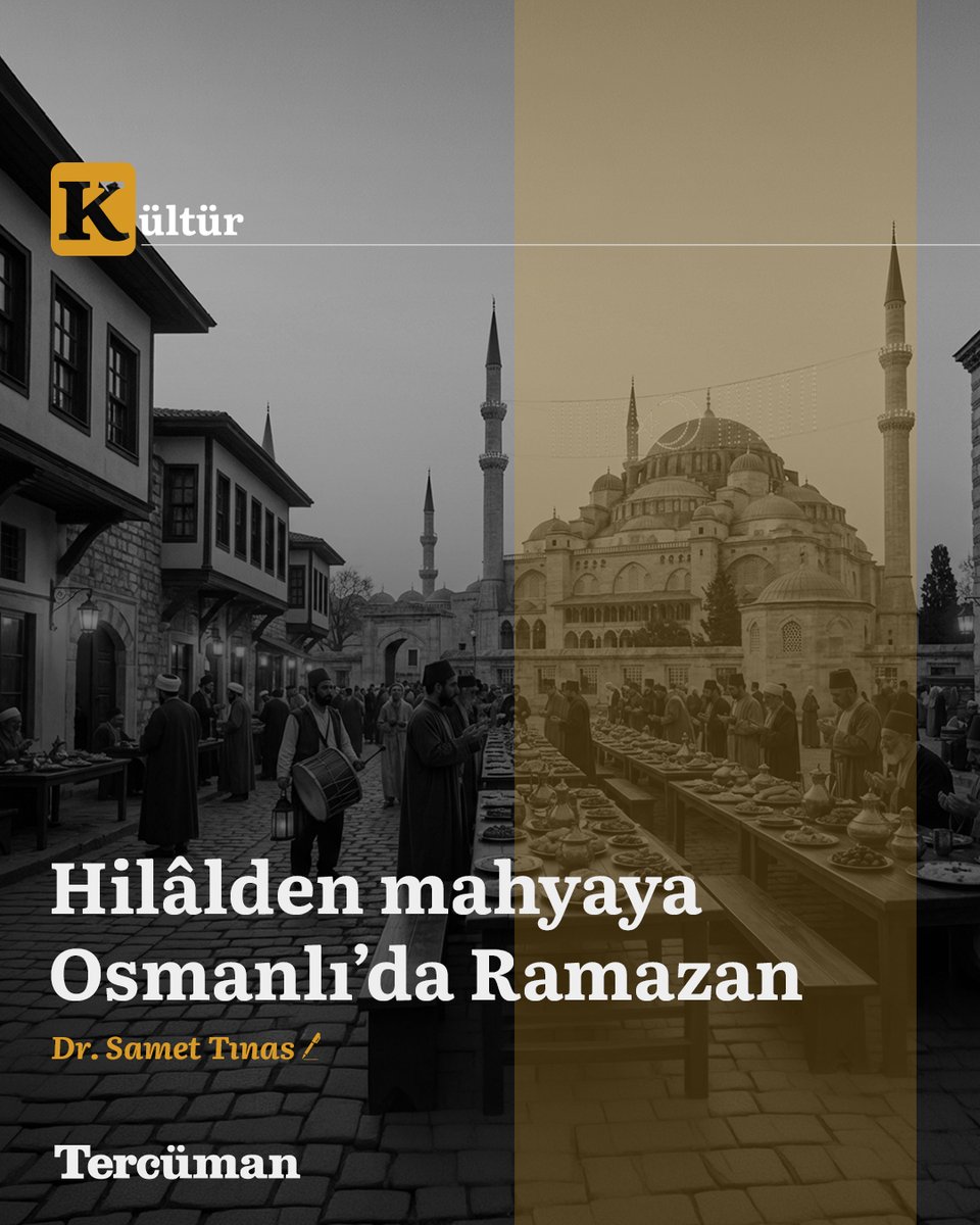 Hilâlden mahyaya Osmanlı’da Ramazan

Kur’an’da adı geçen tek ay olan Ramazan, “yakıcı sıcak” mânâsından günahları arındıran bir rahmet mevsimine uzanır. Osmanlı’da hilâl gözetiminden mahyalara, iftar sofralarından teravihlere uzanan bu ay, şehri bütünüyle değiştiren bir ibadet ve