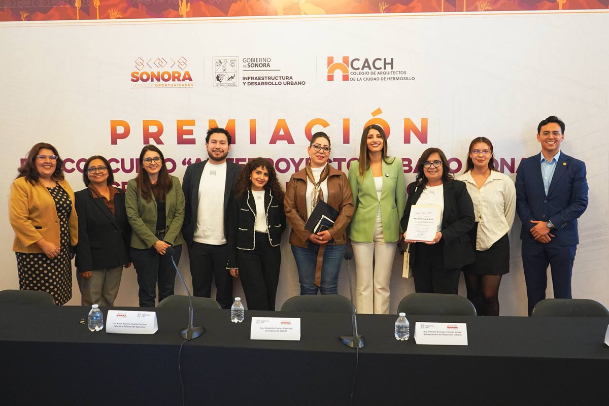 El concurso “Anteproyecto Urbano Zona Cruz Gálvez” confirmó que salir de la caja y apostar por el talento local sí funciona.

Creatividad, ideas frescas y participación ciudadana, como lo impulsa nuestro gobernador <a href="/AlfonsoDurazo/">Alfonso Durazo</a>. Felicidades a los equipos y mi reconocimiento a