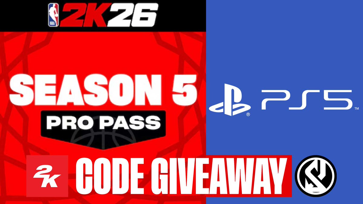🎉 NBA 2K26 Season 5 Pro Pass Code for PS5 Giveaway 🎉 

How to Enter: 
1. Follow me 
2. Repost this post. 

Winner Announcement in 24h. Good luck!