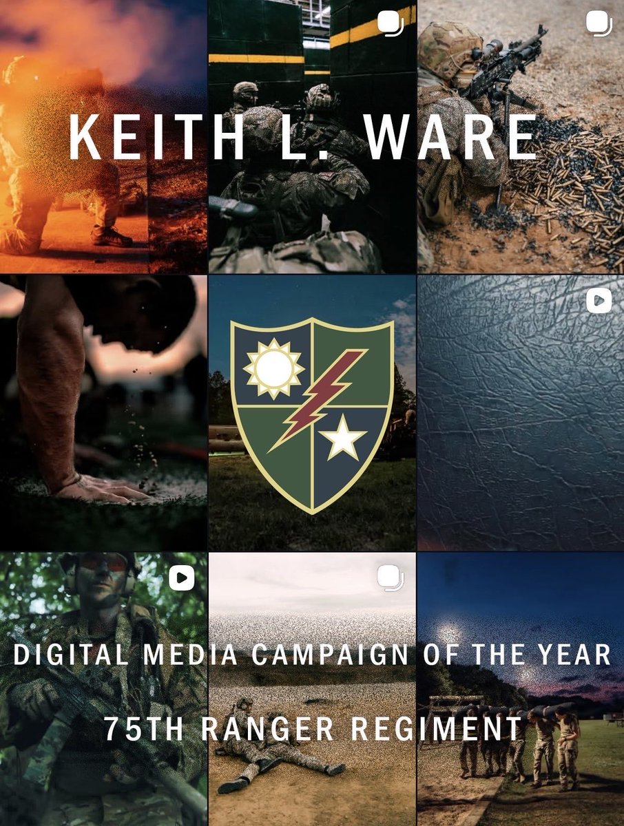 USASOCNews's tweet photo. 75th Ranger Regiment’s Staff Sgt. Jonathan Bryson was named the Army’s Photographer of the Year.
The Regiment’s Public Affairs Office also won the award for Digital Media Campaign of the Year.
Rangers Lead The Way
#WithoutEqual https://t.co/ZOkY4TRurd