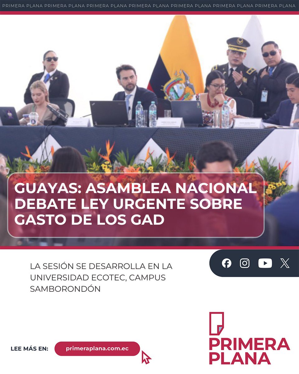 PrimeraPlanaECU's tweet image. 🔴El Pleno de la Asamblea Nacional instaló este viernes, 20 de febrero, el segundo debate del proyecto de Ley Orgánica Reformatoria al #Cootad, para la Sostenibilidad y Eficacia del Gasto de los #GAD.

📌 El proyecto plantea que el 70 % del presupuesto se destine a inversión y el