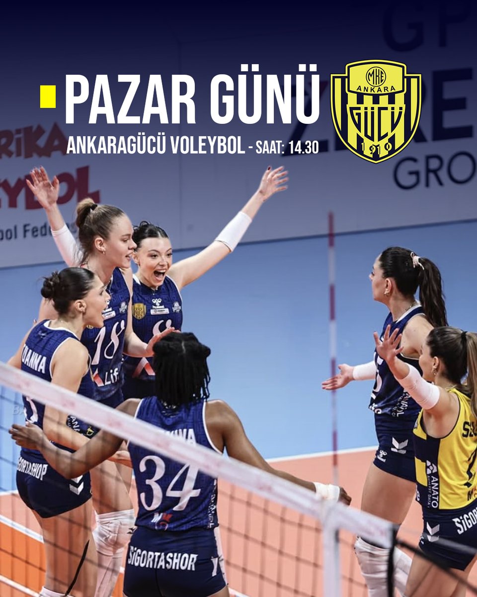 bmedyaspor's tweet photo. 💥PAZAR GÜNÜ - HAYDİ SALONA!
ADIM ADIM ŞAMPİYONLUĞA!

Ankaragücü Voleybol takımı, TED Koleji'ni saat 14.30’da Selim Sırrı Tarcan Spor Salonu’nda konuk edecek. 

Direkt rakibimiz ile oynayacağımız bu önemli maça tüm taraftarlarımızı bekliyoruz. Biletler girişte 50 TL. https://t.co/f4YMdW6EaO
