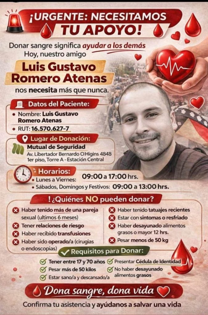 #Renca necesita muchísima ayuda. Es una de las personas que se trasladaba en moto el día de ayer cuando ocurrió la explosión