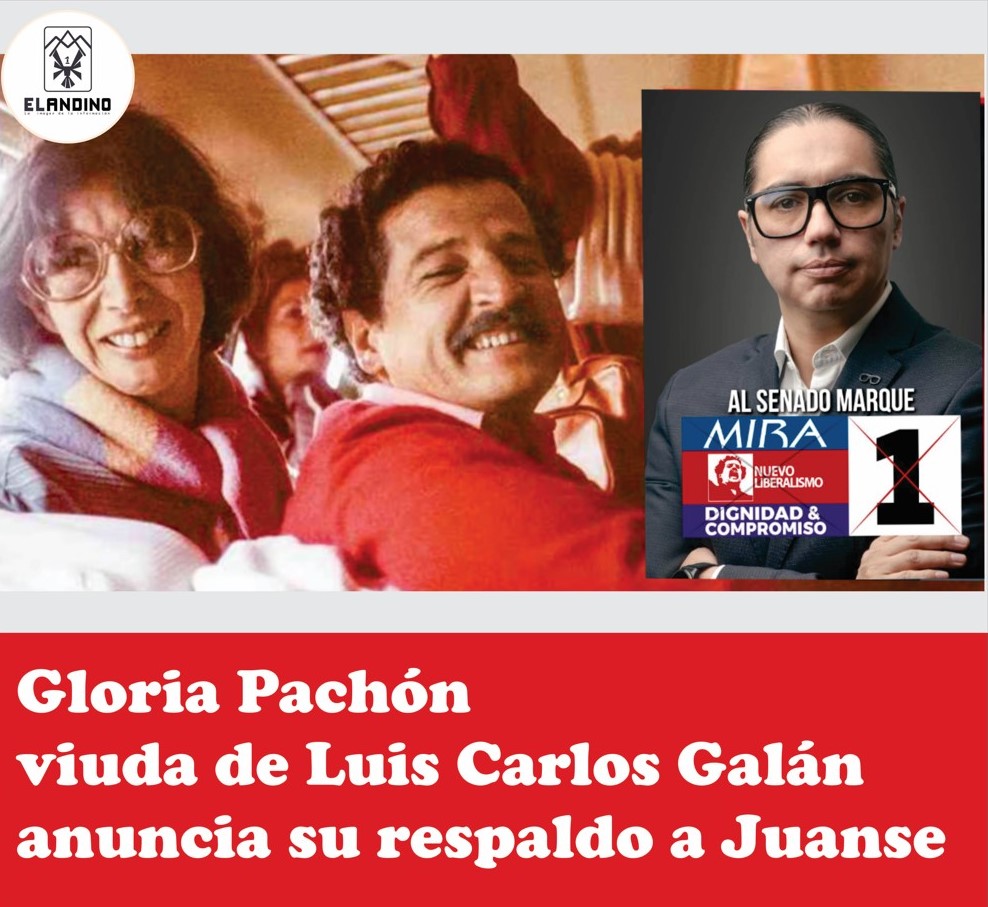 GLORIA PACHÓN VIUDA DE LUIS CARLOS GALÁN ANUNCIA SU RESPALDO A JUANSE
Respaldo a Juan Sebastián Gómez en vía al Senado de la República... SEGUIR LEYENDO EN: 
periodicoelandino.com/noticia.php?no…
.
.
.
#LuisCarlosGalan #juanse  #JuanSebastianGomez #Senado #SenadoDeLaRepublica #Senado2026