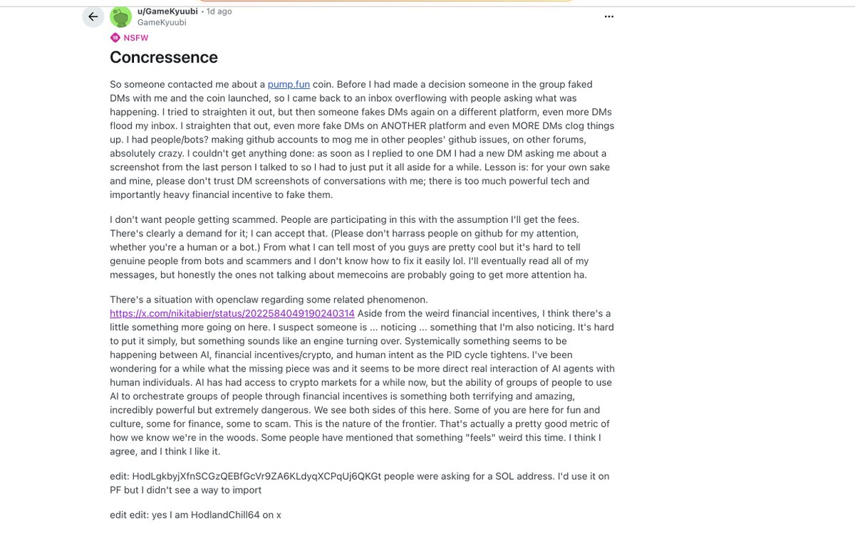 For all the doubters:

GameKyuubi just edited his reddit post to confirm he is actually <a href="/HODLAndChill64/">Hodl Horse</a> 

This is the reddit post he made:
sh.reddit.com/user/GameKyuub…

His bitcointalk profile states his reddit and GitHub username:
bitcointalk.org/index.php?acti…