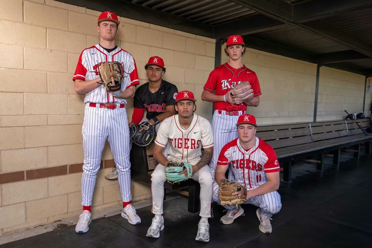 vypehouston's tweet photo. BATTLE RED: No. 12 Katy has balance at plate, on diamond

Katy reached the Regional Semifinals in 2025 after going 28-10 overall and winning District 19-6A!

READ:https://t.co/H3gOGaaM9k