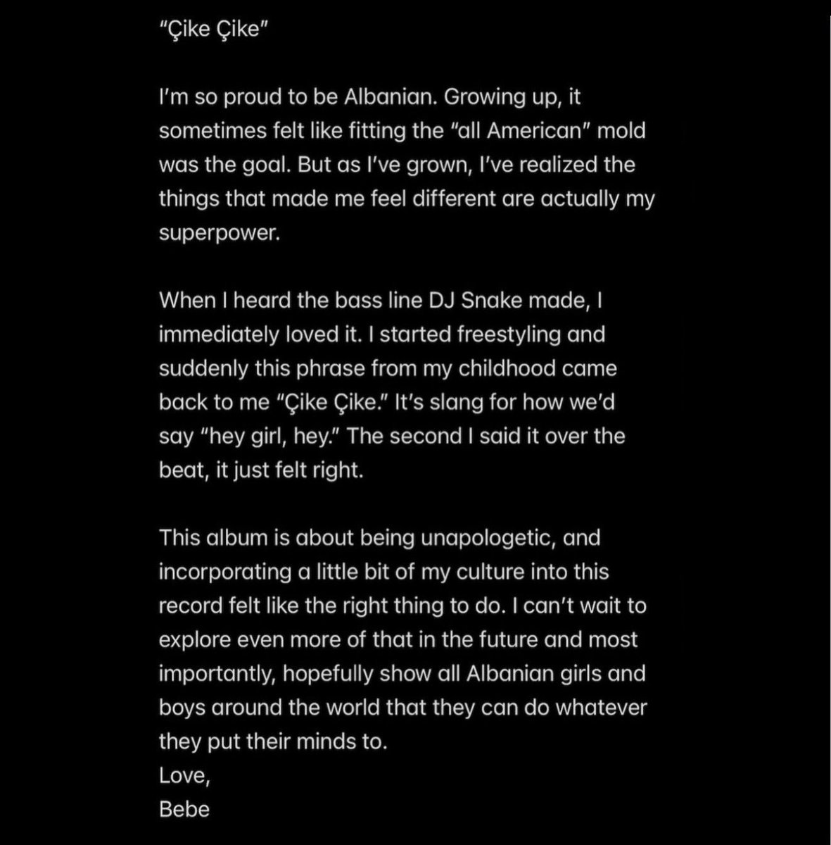 “Çike Çike” Out Now.