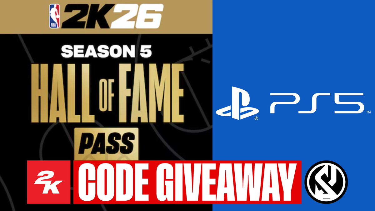 🎉 NBA 2K26 Season 5 Hall of Fame Pass Code for PS5 Giveaway 🎉 

How to Enter: 
1. Follow me 
2. Repost this post. 

Winner Announcement in 24h. Good luck!