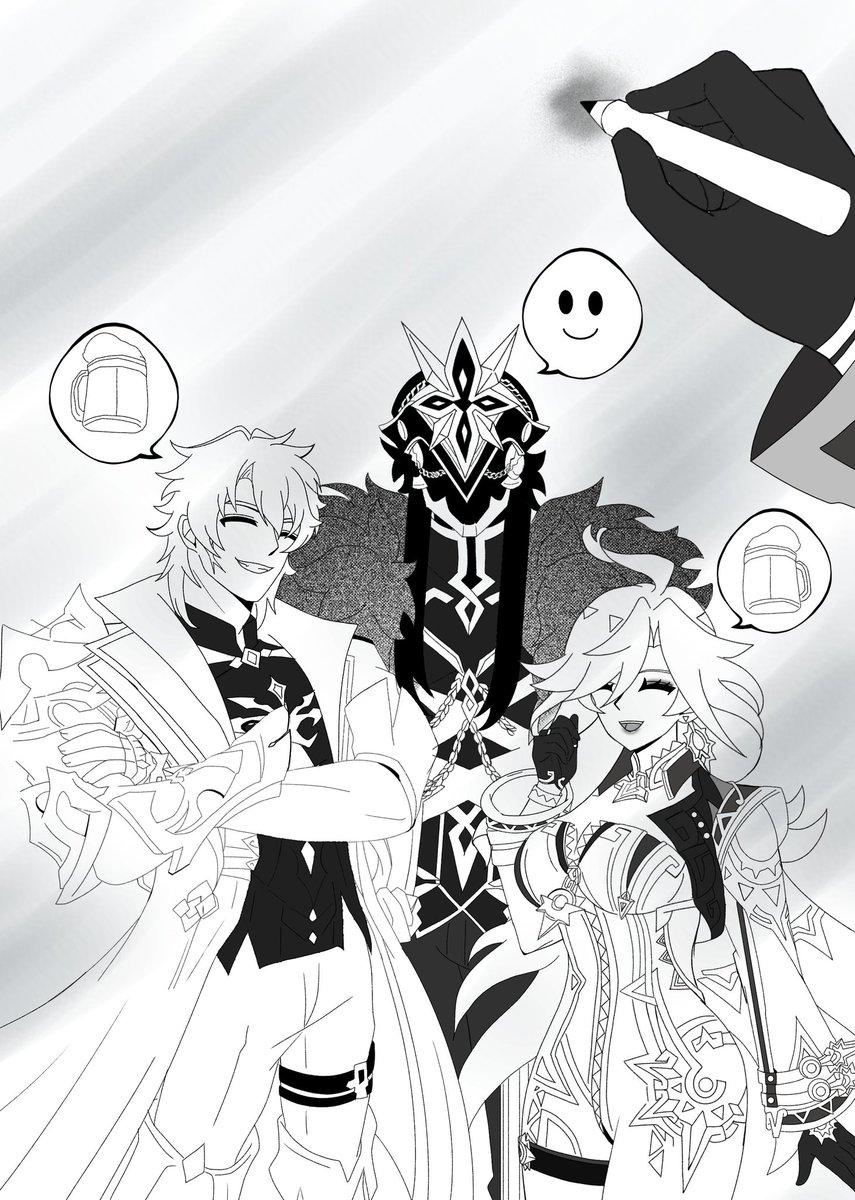 Friendship...
#mavuika #varka #Capitano