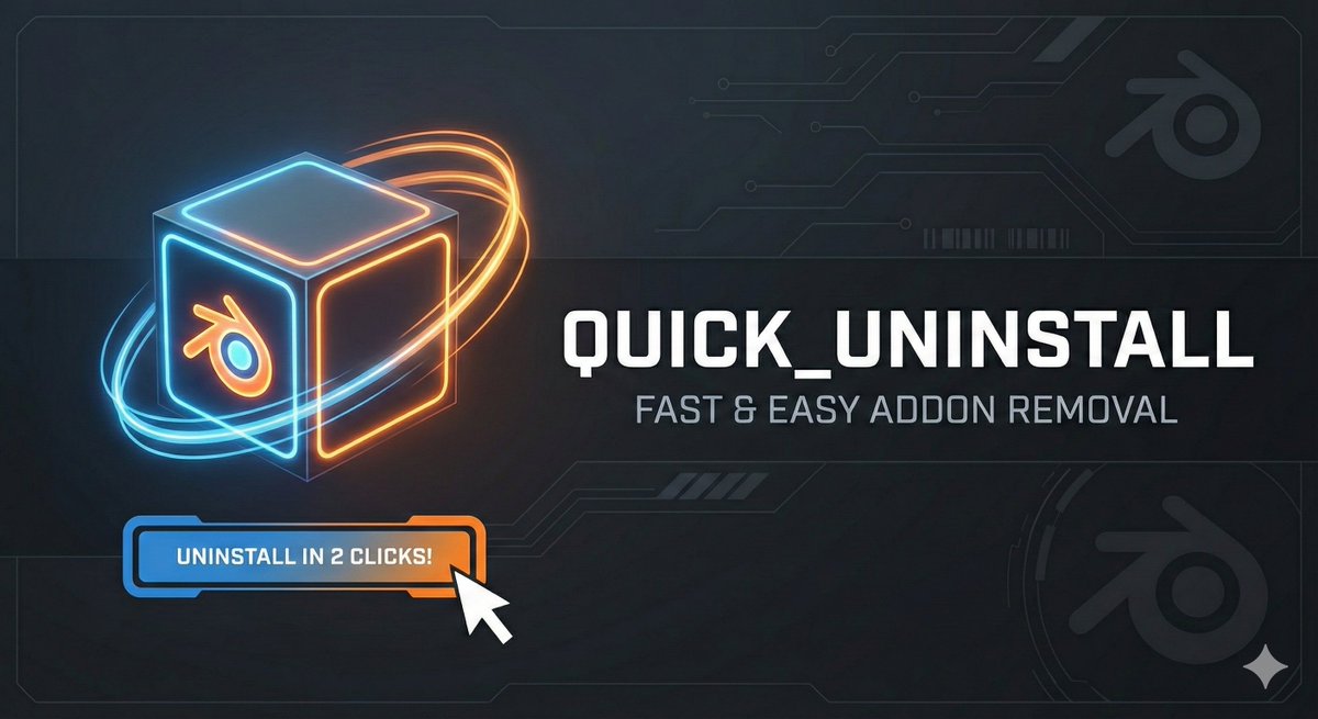 blue_boyCreator's tweet photo. With this add-on, you'll no longer have this problem because in just two clicks, you can uninstall any add-on via the N panel !

https://t.co/Hg0m8M38Dt https://t.co/i9mLiIwO5b