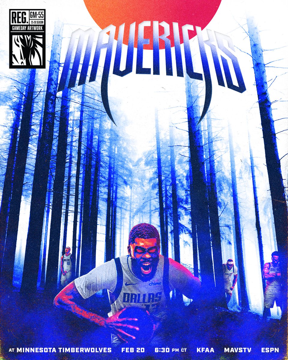 Second half starts now.
🆚 @timberwolves
⌚ 6:30PM CT
📺 KFAA, MavsTV & ESPN
📻 97.1 FM and 99.1 FM