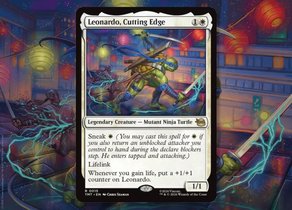 Leonardo, Cutting Edge for #MTG #mtgxtmnt #MagicTheGathering
