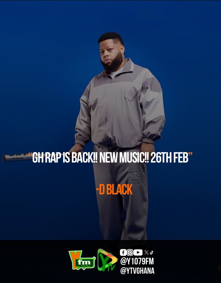 Desmond Black @dblackgh has just teased of a new piece to drop with x <a href="/ELgh_/">Don Jaga 👽</a>, we've got a date, set your for
26th, "GH RAP IS BACK!".