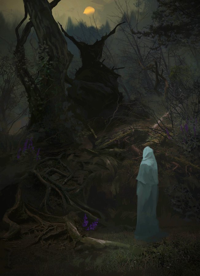 While you were in the forest, before you reached Serapion's hut, you met strange monsters of all kinds and talked with them.

📓The Serapion Brethren, 1819 ☣︎ 
✍🏻E. T. A. Hoffmann (German Gothic Writer) ☣︎ 

🖼️Deceased Evil, 2021 ☣︎ 
🎨San'Ok (Russian Artist) ☣︎

#goth