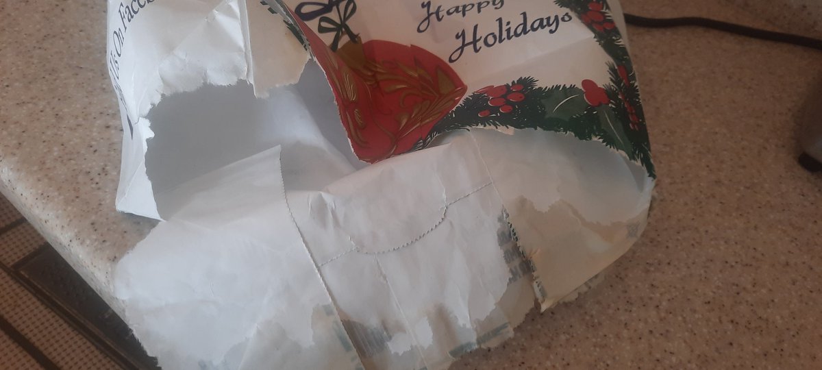 Garcelon's tweet image. This #paperbag law is going great. Last week was eggs. Today it was dinner. You either double or triple bag and use 3X more or we can get practical. Frozen items have zero shot.