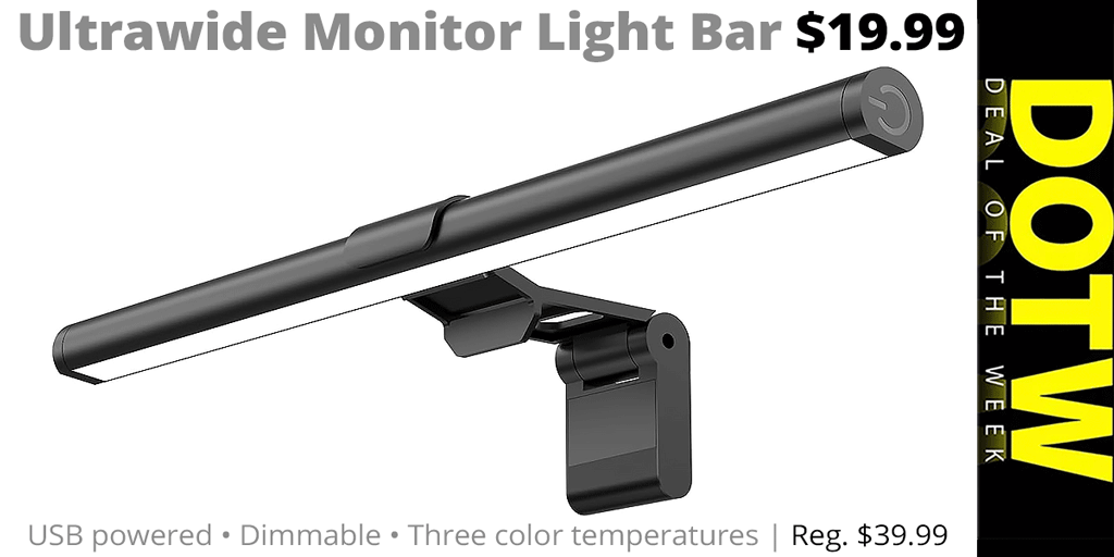 #ConnectingPoint's DEAL OF THE WEEK (2/20/26) - Ultrawide Monitor Light Bar reg. $39.99; #DOTW price: $19.99. Through 2/26/26 while supplies last. | tinyurl.com/ec8w8etk
.
#RValley #DealOfTheWeek #MedfordOregon #RogueValley #USBLighting