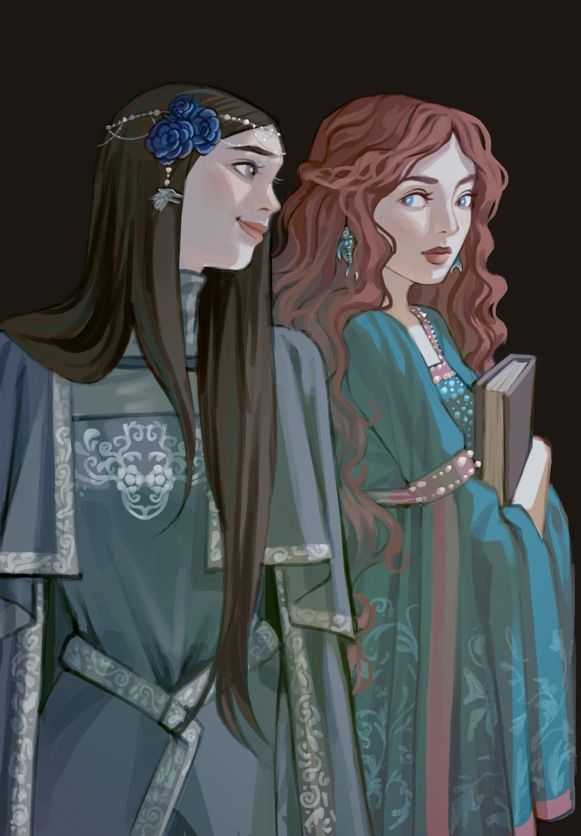 Lyanna Stark catching a glimpse of her brother’s betrothed, Catelyn Tully 𓆝 ⋆.

commission drawn by the amazing <a href="/vienguinn/">vienguinn</a>
