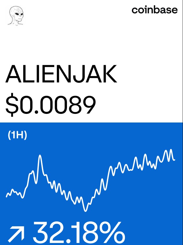 Alienjak on @Coinbase: coinbase.com/price/alienjak…