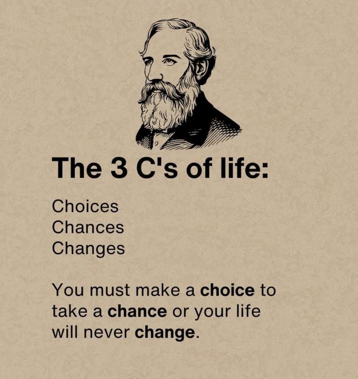 The 3 C's of Life: